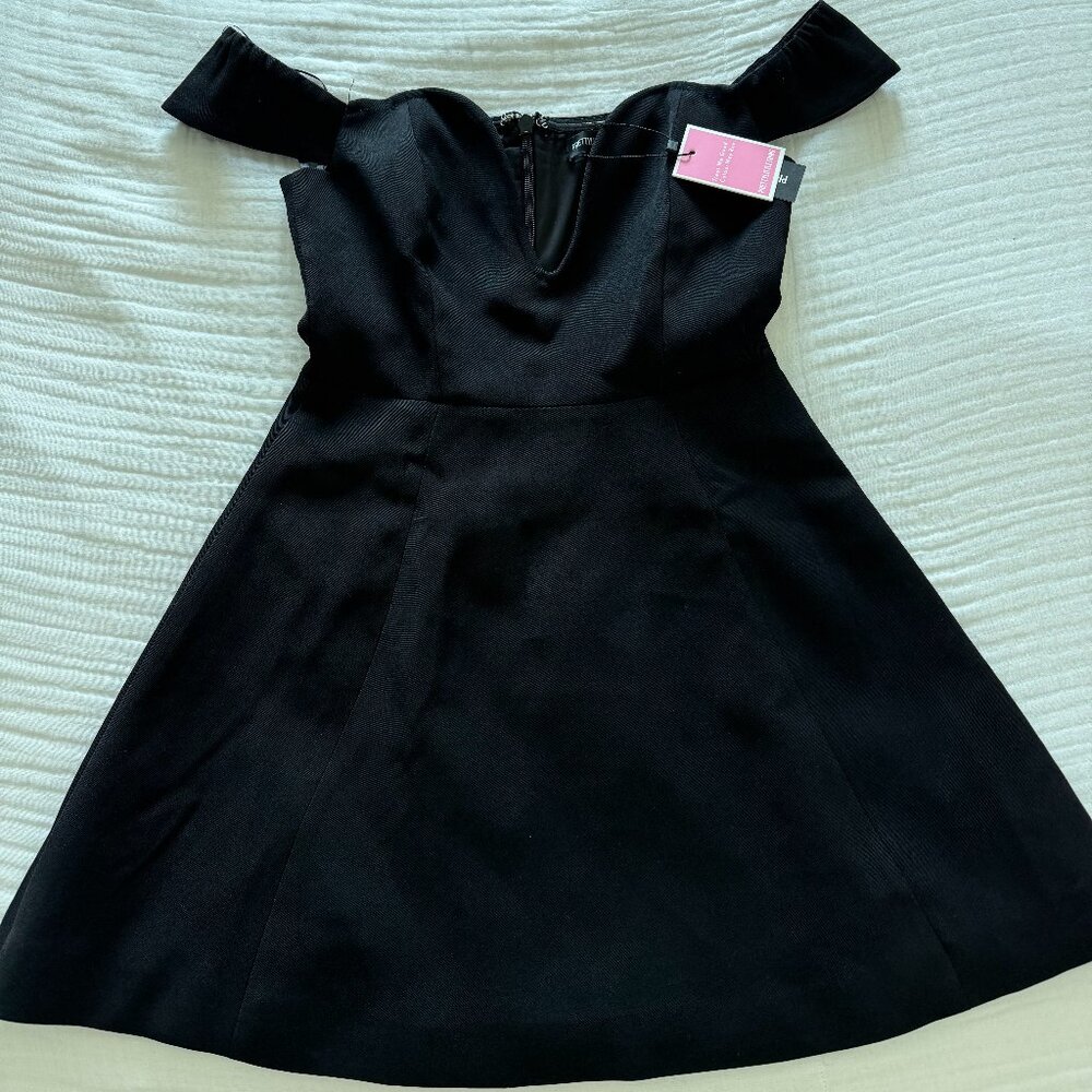 PLT Premium Black Wired Bardot Shift Dress — Brand New! ✨ - Picture 6 of 11